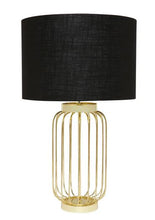 Load image into Gallery viewer, Black Linen - Table Lamp
